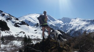 Looking to the right of Sheep Mountain just out of the trees at 3.30 mile.